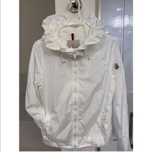 Moncler White Spring Jacket / Windbreaker